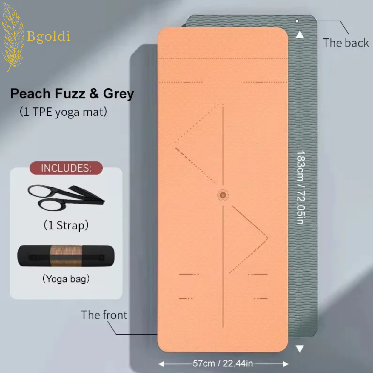 Yoga Mat β Non-Slip, Eco-Friendly, With Bag and Strap