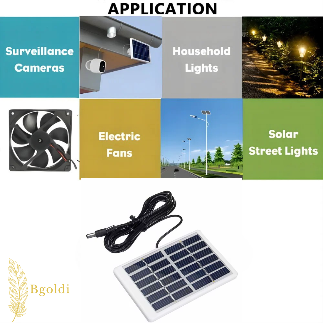 Mini 6V USB Solar Panel Charger – 1.2W Monocrystalline with Long Cable for DIY & Outdoor Projects