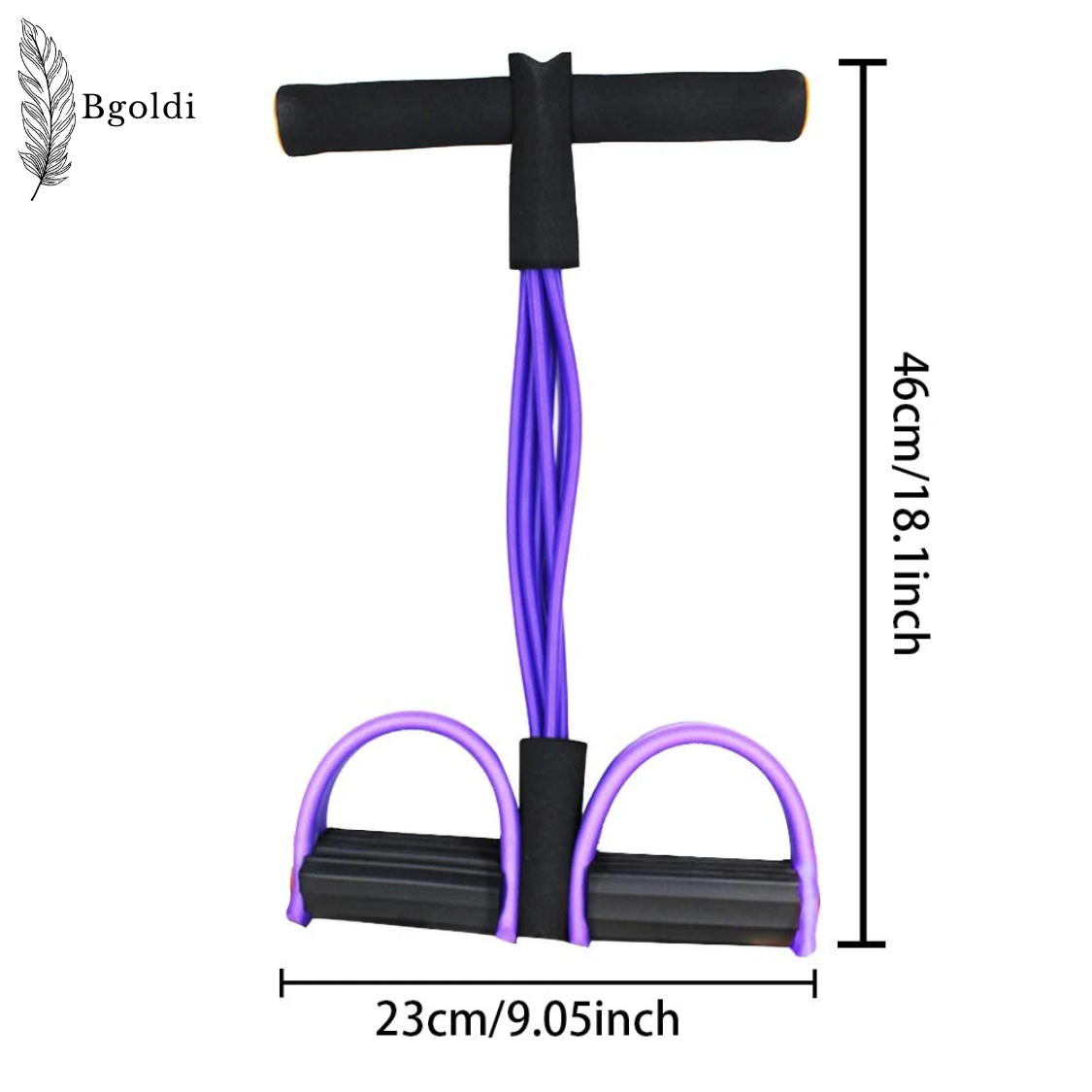 6-Tube Pedal Resistance Band – Multifunction Elastic Fitness Puller for Strength & Arm Training
