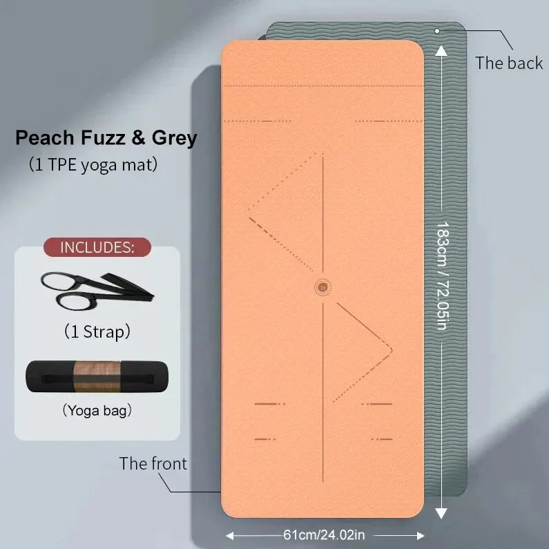 Yoga Mat – Non-Slip, Eco-Friendly, With Bag and Strap